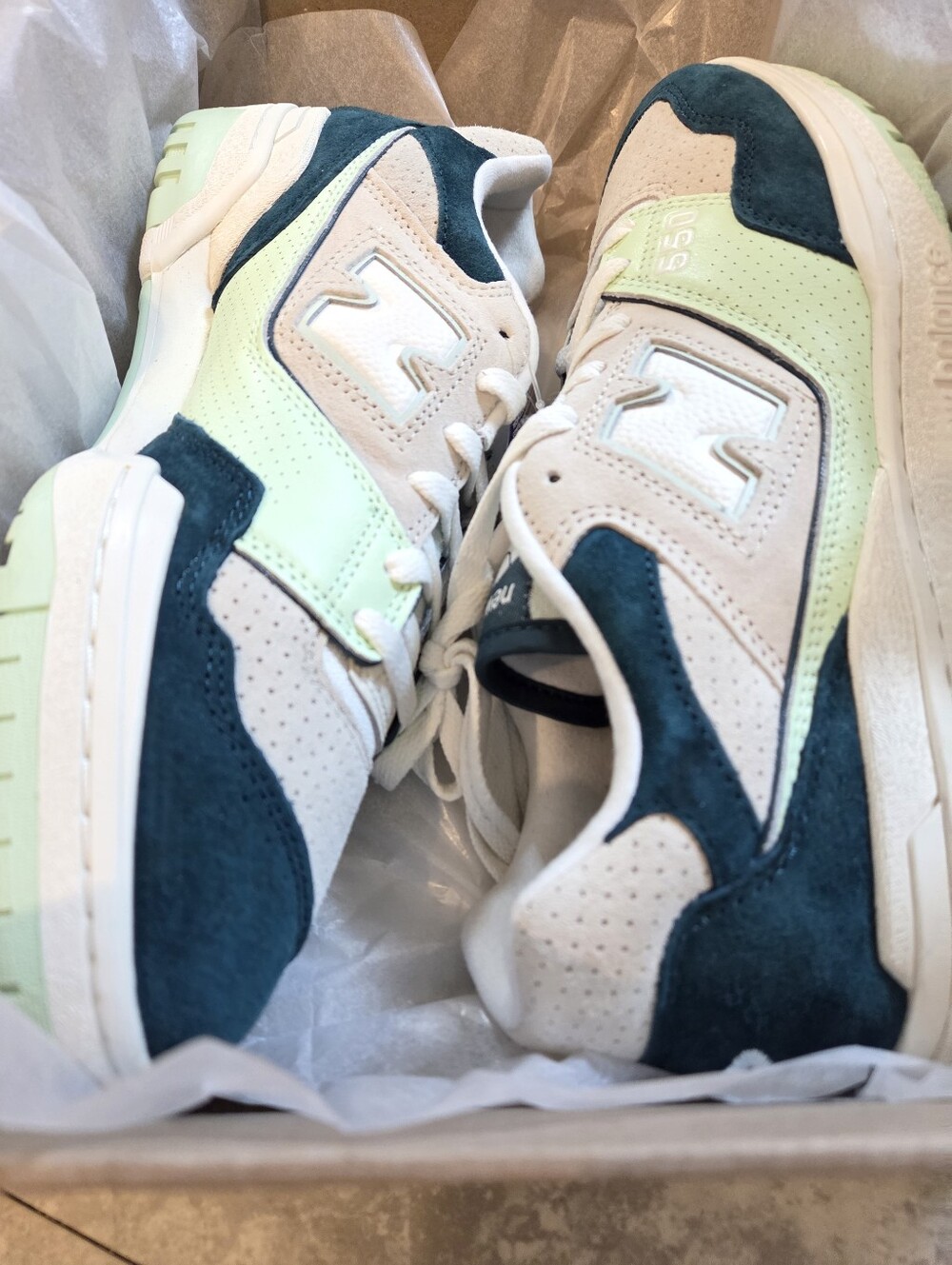 New Balance NB 550 Saturated Suede Pack Melon Water Clay Ash US Mens Sz 10.5 - Picture 6 of 9